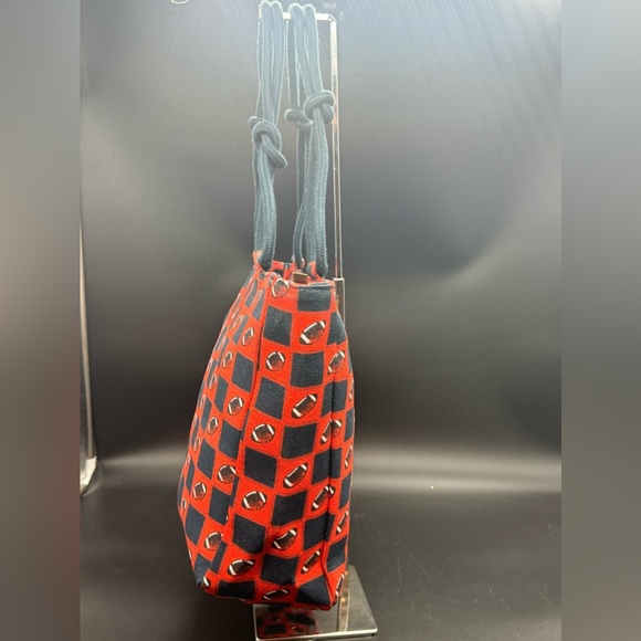 Classic Football Pattern Zippered Tote - Picture 6 of 8